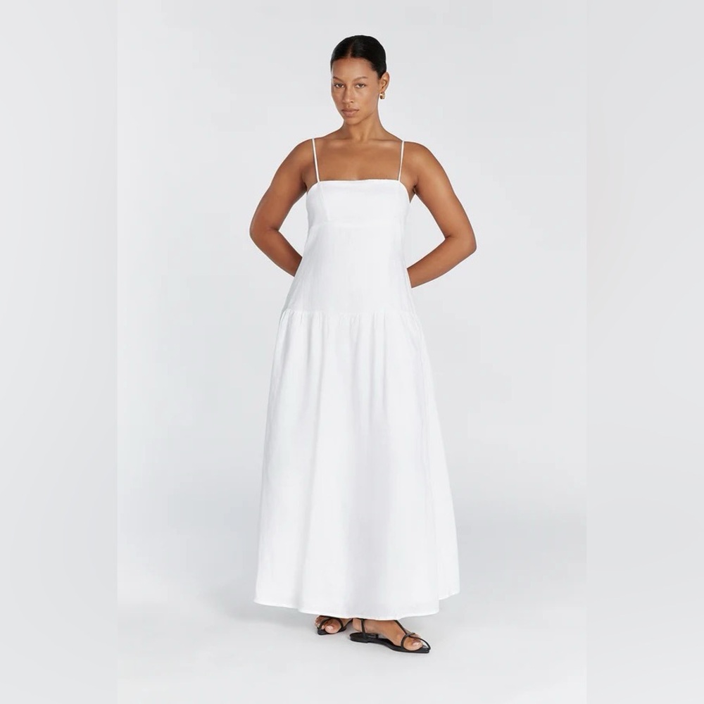DISSH White Linen Dress